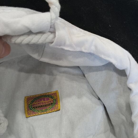 Scala Bucket Hats One Size White Black Sun Hat Beach Travel Drawstring Packable - Picture 6 of 12